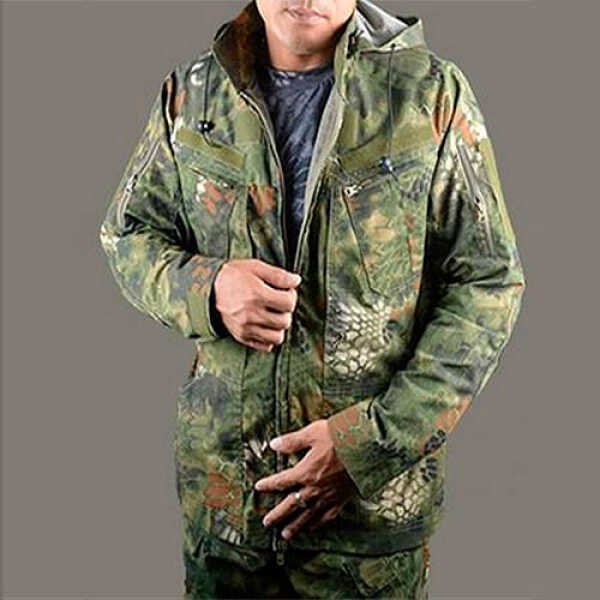 Militær Jakke i kryptek camouflage