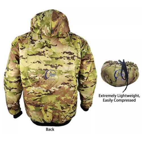 Militær woobie camouflage pullover med hætte