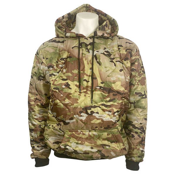 Militær woobie camouflage pullover med hætte