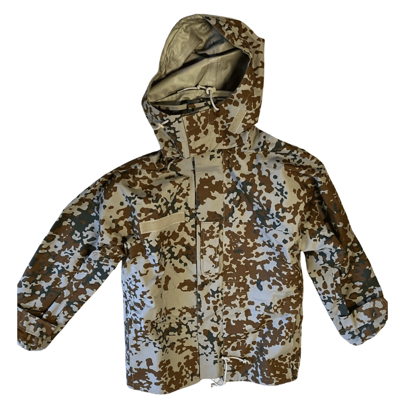 Dansk militær regnjakke i ørken camouflage