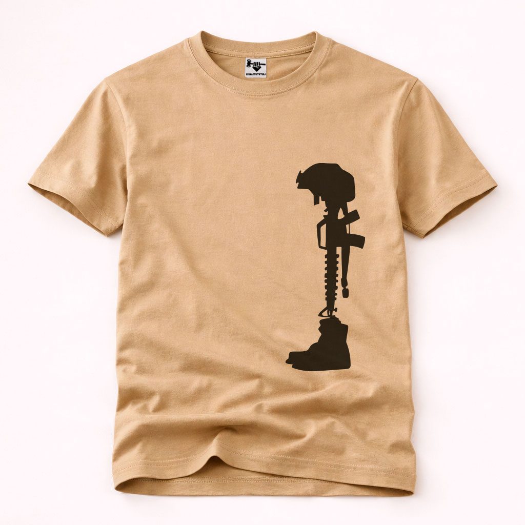 Armywear T-shirt – Fallen Soldier Battlefield Cross | 100% Bomuld