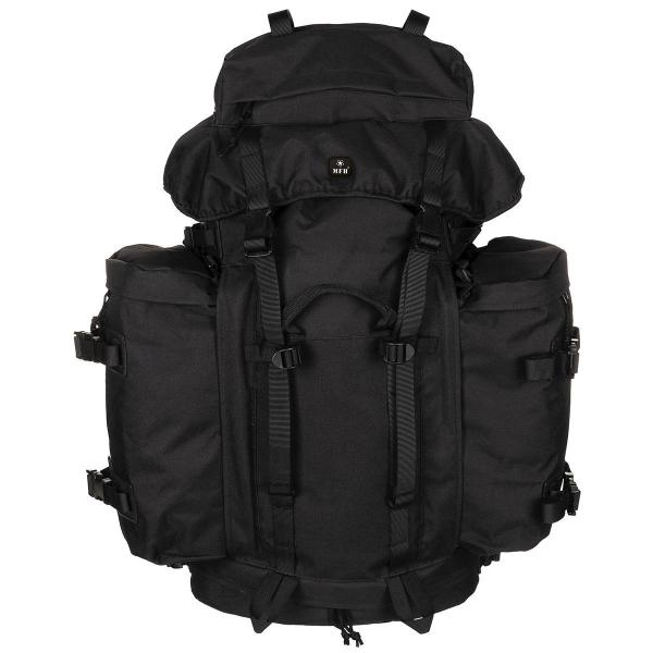 BW Mountain rygsæk 80L i sort – robust militær taske fra MFH